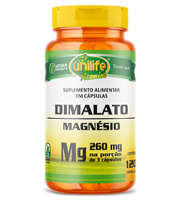 Magnésio dimalato - 120 cáps