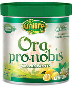 Ora pro-nóbis solúvel - Pereskia Aculeata - Sabor limão 220 g
