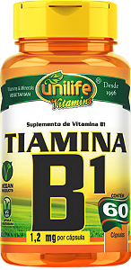 Vitamina B1 - Tiamina - 60 cáps