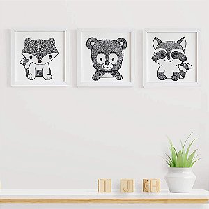 Quadros para quarto de bebê Animais