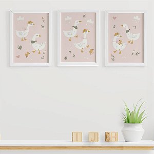 Quadros para quarto de bebê Família Ganso