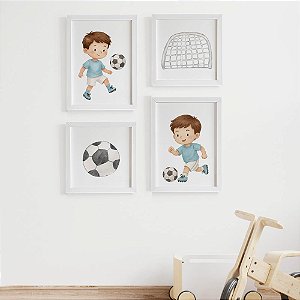 Quadros para quarto de bebê Futebol
