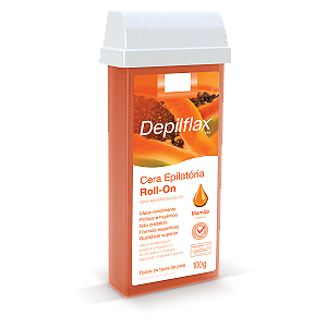 CERA REFIL ROLL ON DEPILFLAX MAMÃO 100g