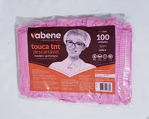 TOUCA ROSA DESCARTÁVEL TNT 100und