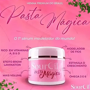 PASTA MÁGICA SOURCIL ROSA 15G