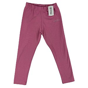 Legging Infantil Menina em Malha Cotton - Rosa