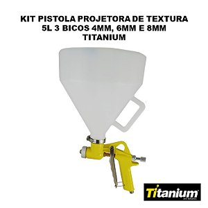 Kit Pistola Projetora de Textura Titanium