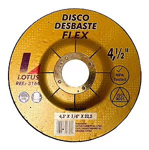 Disco de Desbaste 4.1/2'' 115mm x 22.2mm Lotus