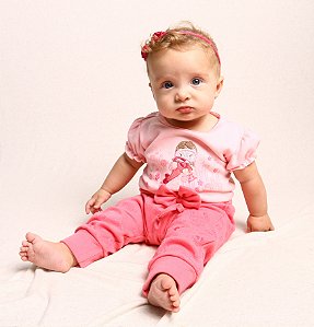 Conjunto Bebê Mergulhadora: Body e Calça Mijão
