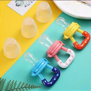 Chupeta Alimentadora/Mordedor de Silicone Estrelinha - Livre de BPA