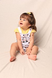 Romper Bebê Vaquinha: Regata com Camiseta Fake