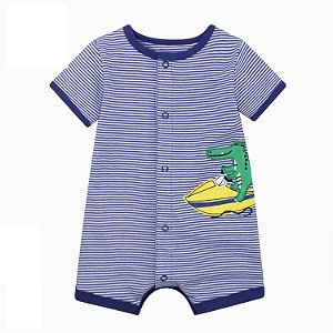 Macacão Romper Bebê em Algodão para o Verão