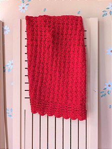 MANTA EM TRICÔ ARTESANAL FEITA À MÃO