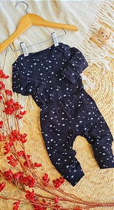 Conjunto Body e Calça Bebê em Malha Canelada Confortável