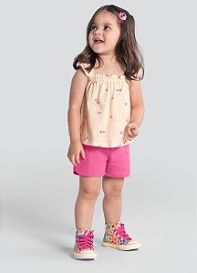 Conjunto Infantil Menina de Franboesas