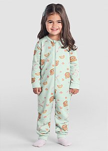 Pijama Macacão Infantil Unissex em Moletom