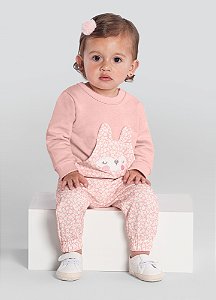Conjunto Moletom Bebê Menina de Ursinho
