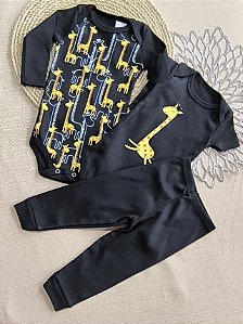 Conjunto 3 Peças Bebê Menino: 2 Bodys e Calça