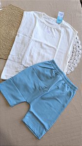 Conjunto Léo: Regata em Malha Premium e Shorts em Moletinho
