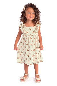 Vestido Infantil Coração