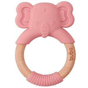 Mordedor Buba Elefante de Silicone e Bambu