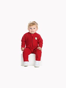 Macacão Bebê Soft Pettenati com Patch de Ursinho e Zíper Frontal