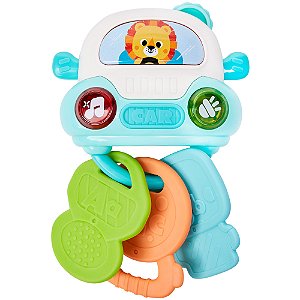 Carrinho de Atividades Musical com Chaveiro Mordedor Buba – Luzes e Sons