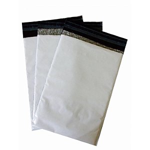 Envelope Plastico de Segurança Tipo Correio Liso c/ Bolha 15x19 cm (Pacote c/ 50 unids)