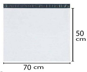 Envelope Plastico de Segurança Tipo Correio Liso 70x50 cm (Pacote c/ 100 unids)