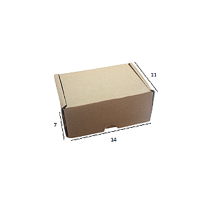 Caixa de Papelão para Envio S-0 14x11x7 cm Parda (Pacote c/ 30 unids)