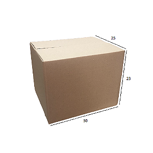 Caixa de Papelão para Transporte e Mudança N.24 30x25x23 cm Parda (1 unid)