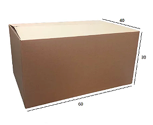 Caixa de Papelão para Transporte e Mudança N.10 60x40x30 cm Parda (1 unid.)
