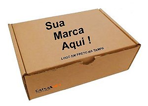 Caixa de Papelão para Envio S-03 30,5x20x11,5 cm Parda com Impressão (Pacote c/ 300 unids)