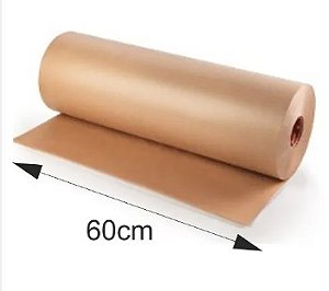Bobina de Papel Kraft Natural 60 cm x 100 mts - 80g