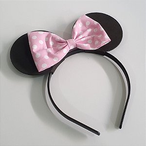 Tiara Minnie - Laço Rosa