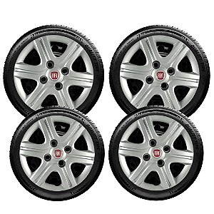 Kit Calota Fiat Palio Uno Siena Fiorino Mobbi Aro 13 080