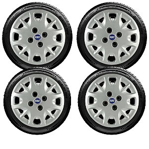 Jogo Calota Aro 13 Fiat Palio Fire Elx 2001 E Outros 005