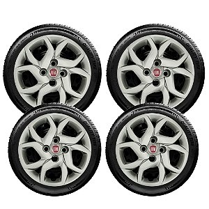 Jogo Calota Aro 14 Fiat Mobi 2017 À 2021 291