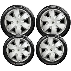 Jogo Calota Aro 14 Renault Sandero Logan Megane Symbol 872