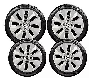 Jogo Calota Aro 14 Cubo Alto Gol Voyage G5 G6 112ca