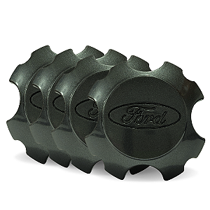 Kit Calota Centro Roda Ford Ecosport Freestyle Grafite