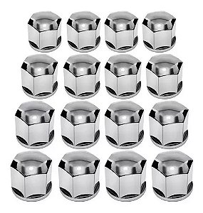 Capa De Parafuso De Roda Cromada 17mm