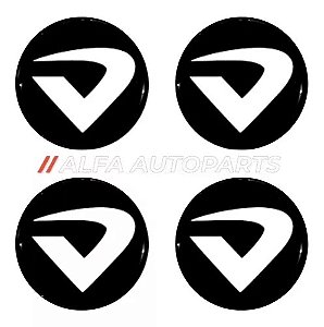 Emblema Resinado Volcano Roda Calota Centro Tampa Miolo 51mm