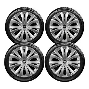 Jogo Calota Corolla Fielder Etios Toyota Aro 14 136