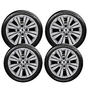 Jogo Calota Aro 15 Peugeot 206 207 Todos Anos 246