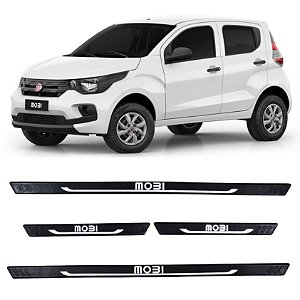 Jogo Soleira Fiat Mobi 2016 A 2024 Preto