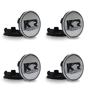 Kit Calotinha Centro Da Roda Krmai Cromada 51mm