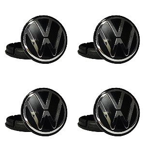 Jogo Calota Meio Roda Centro Volkswagen Nivus 2020 2021 56mm