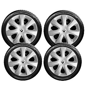 Jogo Calota Clio 2008 2009 2010 2011 2012 2013 Aro 13 186