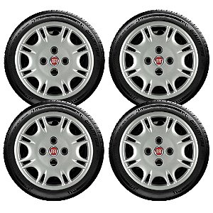 Jogo Calota Aro 13 Uno Mille Smart 2001 2002 2003 2004 006vm